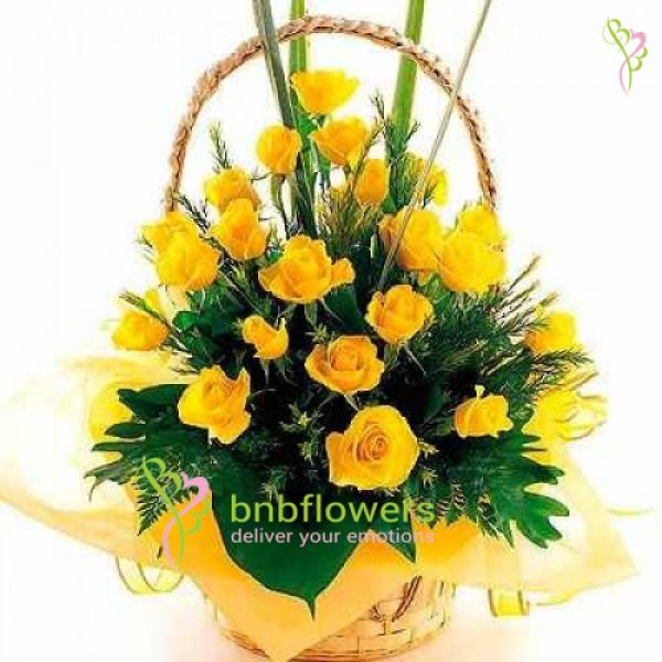 Premium Rose Basket
