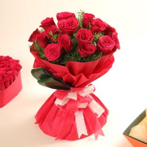 Red Roses Bunch 