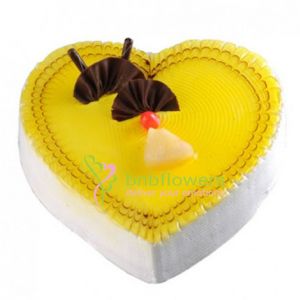 Beautiful  Heart  Pineapple Cake