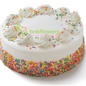 Rainbow Dots  Vanilla  Cake
