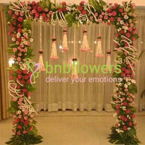 Backdrop And Flower Decor 